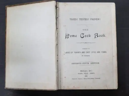 The Home Cook Book, 1891 - Image 8