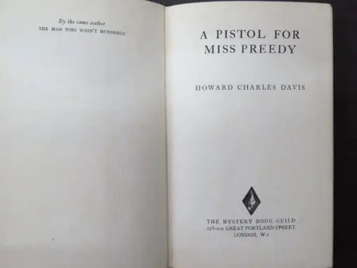 Howard Charles Davis, A Pistol For Miss Preedy - Image 6