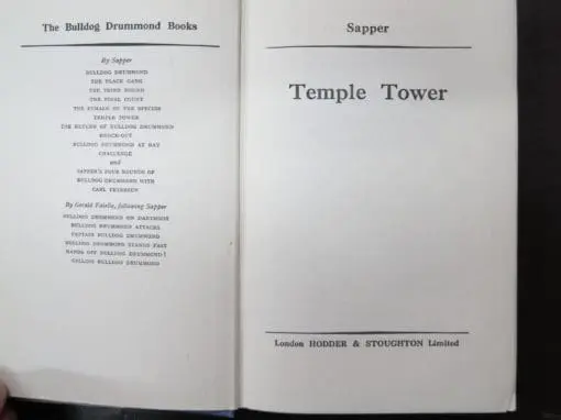 Sapper, Temple Tower - Image 7