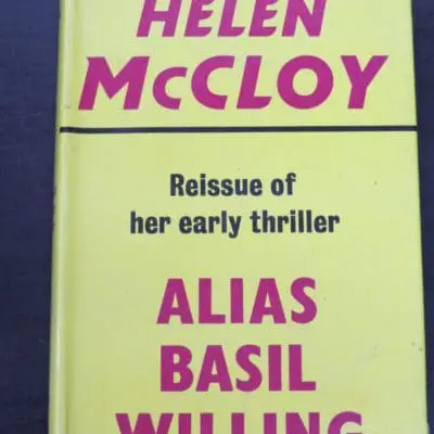 Helen McCloy, Alias Basil Willing, Gollancz, Reissue, London, 1973, Crime, Mystery, Detection, Dunedin Bookshop, Dead Souls Bookshop