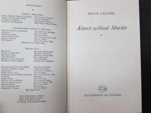 Bruce Graeme, Almost Without Murder - Image 6