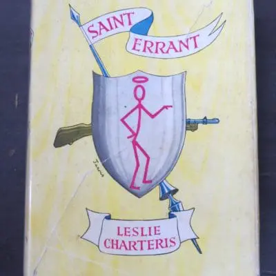 Leslie Charteris, Saint Errant, Hodder & Stoughton, London, 1949, Crime, Mystery, Detection, Dunedin Bookshop, Dead Souls Bookshop