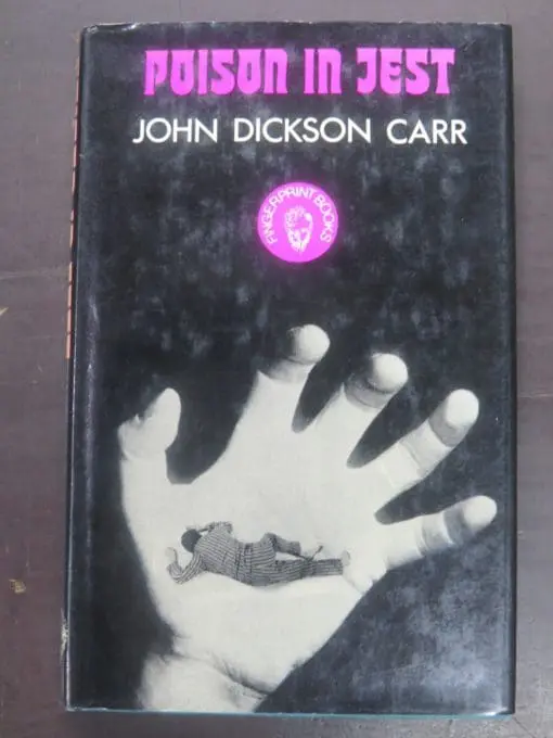 Jon Dickson Carr, Poison in Jest, Fingerprint Book, Hamish Hamilton, Crime, Mystery, Detective, Dead Souls Bookshop, Dunedin Book Shop