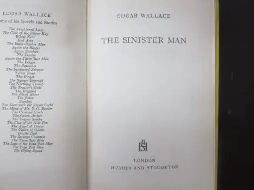 Edgar Wallace, The Sinister Man - Image 6