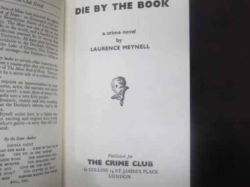 Laurence Meynell, Die By The Book - Image 6
