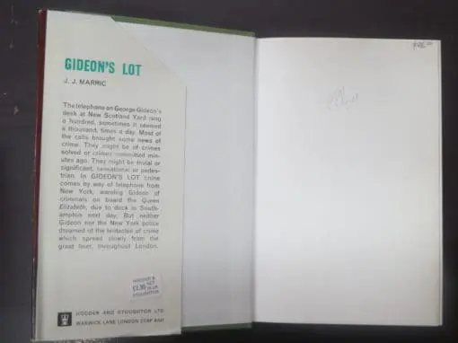 J. J. Marric, Gideon's Lot - Image 8