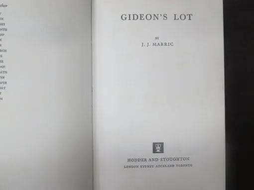 J. J. Marric, Gideon's Lot - Image 6