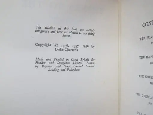 Leslie Charteris, Thanks to the Saint - Image 5