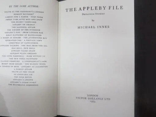 Michael Innes, The Appleby File - Image 6