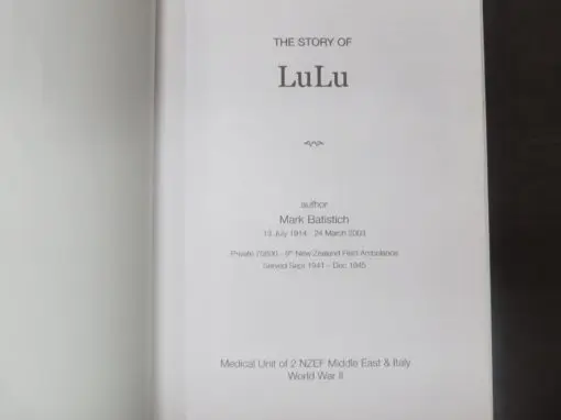 Mark Batistich, The Story of LuLu - Image 7
