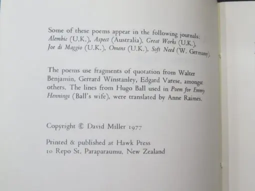 David Miller, 16 poems : 1976 - Image 7