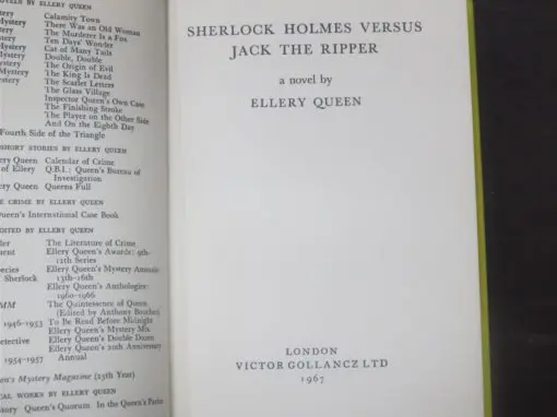 Ellery Queen, Sherlock Homes Versus Jack The Ripper - Image 6