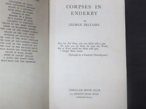 George Bellairs, Corpses in Enderby - Image 5
