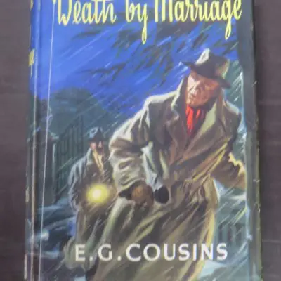 E. G. Cousins, Death By Marriage, Thriller Book Club, London, 1959, Crime, Mystery, Detection, Dead Souls Bookshop, Dunedin Book Shop