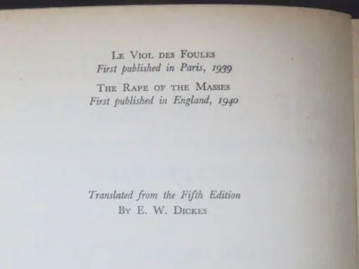Serge Chakotin, The Rape of the Masses, The Psychology of Totalitarian Political Propaganda - Image 11