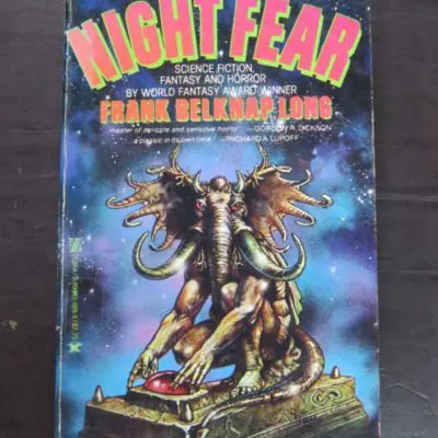 Roy Torgeson ed., Frank Belknap Long, Night Fear, Zebra Books, Kensington, UK, 1979, Horror, Fantasy, Science Fiction, Dead Souls Bookshop, Dunedin Book Shop