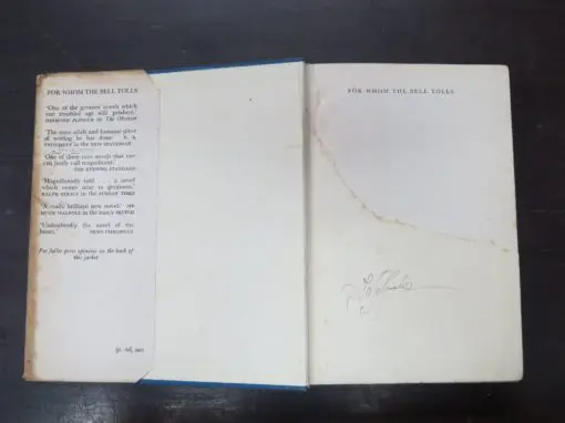 Ernest Hemingway, For Whom The Bell Tolls - Image 9