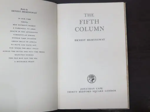 Ernest Hemingway, The Fifth Column - Image 5