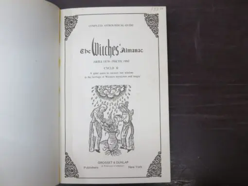 The Witches Almanac Aries 1979 - Pisces 1980, Complete Astrological Guide, Cycle II, A Quiet Quest to Recover Lost Wisdom in the Heritage of Western Mysticism and Magic - Image 3