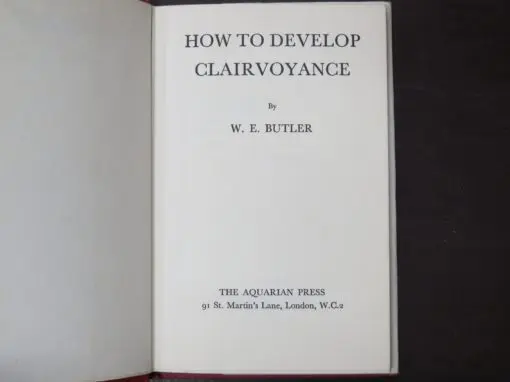 W. E. Butler, How To Develop Clairvoyance, - Image 4