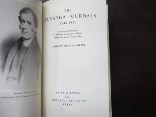 Frances Porter, Edited by, The Turanga Journals, New Zealand 1840 - 1850, Letters and Journals of William and Jane Williams, Missionaries to Poverty Bay - Image 5