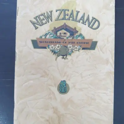 New Zealand, the Wonderland Of The Pacific, Combined Motor Transport Companies of Rotorua, New Zealand Non-Fiction, Dead Souls Bookshop, Dunedin Book Shop