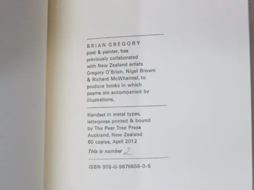 Brian Gregory, In Nature, Poems, The Pear Tree Press, 2012 - Image 3