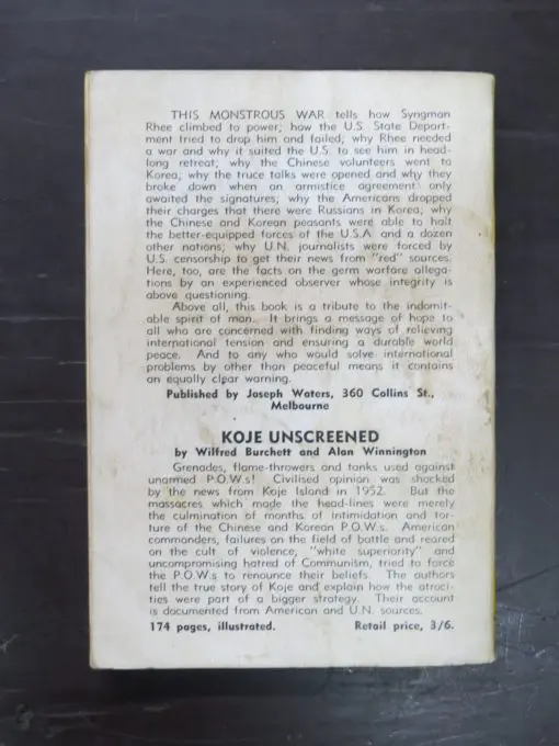 Wilfred G. Burchett, This Monstrous War - Image 4