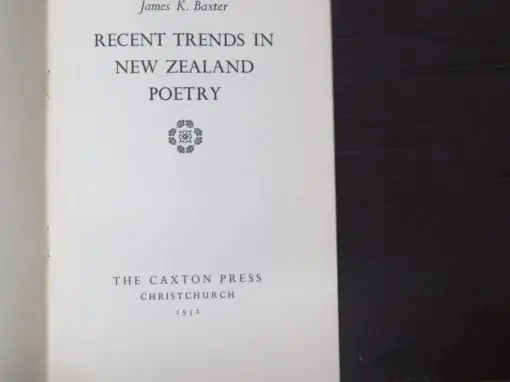 James K. Baxter, Recent Trends In New Zealand Poetry - Image 3