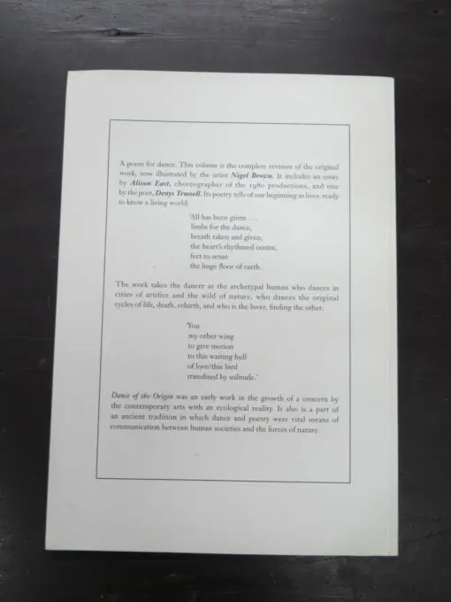 Denys Trussell, Dance of the Origin, with drawings by Nigel Brown, and essay by Alison East, signed by poet and artist - Image 9