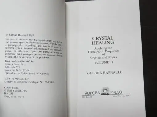 Katrina Raphaell, Crystal Healing, The Therapeutic Application of Crystals and Stones Volume II - Image 6