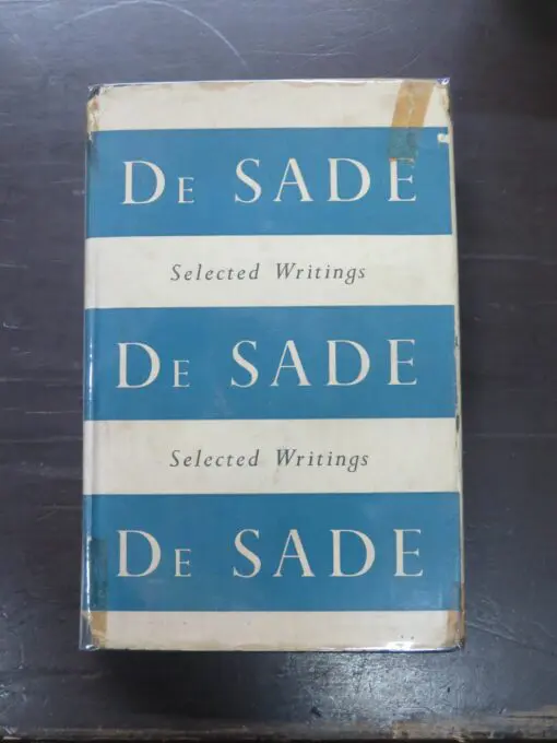 Leonard de Saint-Yves, Selected and Translated, Selected Writings of De Sade, Peter Owen, London, 1953 reprint, second edition, Literature, Erotica, Dead Souls Bookshop, Dunedin Book Shop