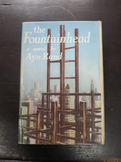 Ayn Rand, the Fountainhead, a novel, Cassell and Company, London, 1959 reprint (1947), Literature, Dead Souls Bookshop, Dunedin Book Shop