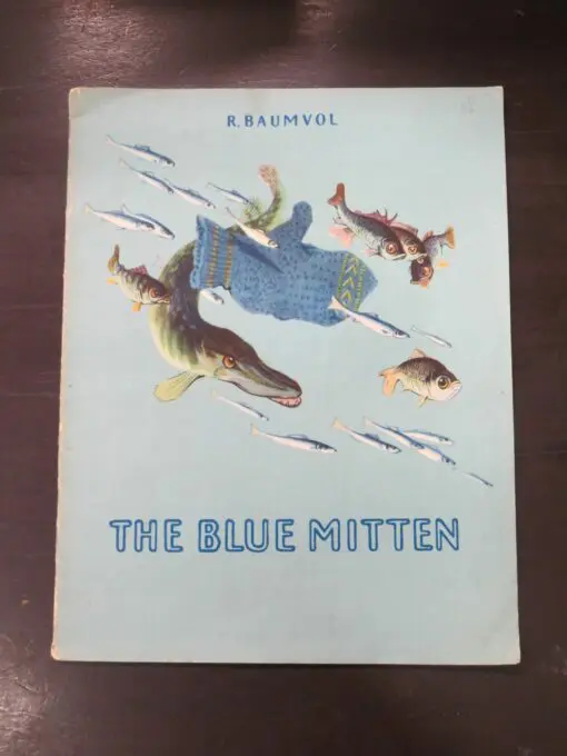 R. Baumvol, The Blue Mitten, Fairy Tales, Illustrated by V. Losin, Foreign Languages Publishing House, Moscow, no date, Russian Literature, Literature, Illustration, Dead Souls Bookshop, Dunedin Book Shop