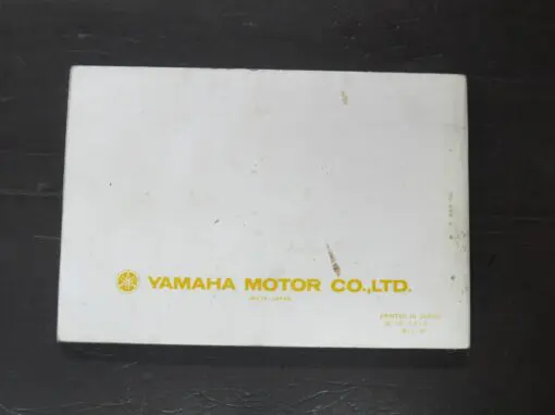 XT250K Yamaha Owner's Manual, 1985 - Image 3
