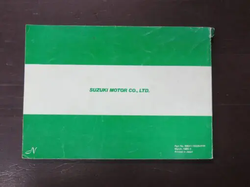 GT200 X5 Suzuki Owner's Manual,1980 - Image 6