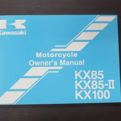 KX85, KX85-II, KX100 Kawasaki Motorcycle Owner's Manual, Kawasaki Heavy Industries Ltd., Japan, 2002, Motorcycle, Automobiles, Dead Souls Bookshop, Dunedin Book Shop