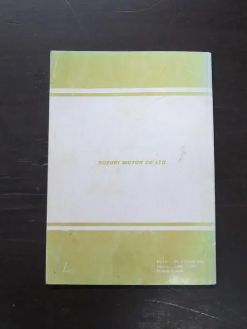 DR650S Suzuki Owner's Manual, 1990 - Image 6