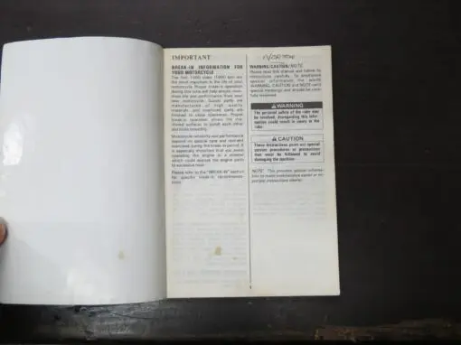 DR650S Suzuki Owner's Manual, 1990 - Image 5