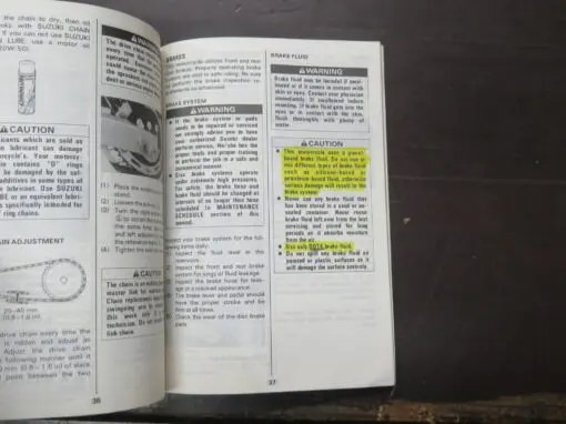 DR650S Suzuki Owner's Manual, 1990 - Image 3