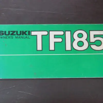 TF185 Suzuki Owner's Manual, Suzuki Motor Co., Ltd, Japan, 1977/8, Motorcycle, Automobiles, Dead Souls Bookshop, Dunedin Book Shop
