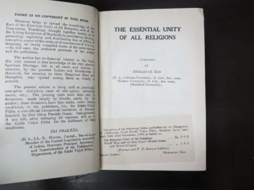 Bhagavan Das, The Essential Unity of All Religions, 1939 second edition, greatly enlarged - Image 8