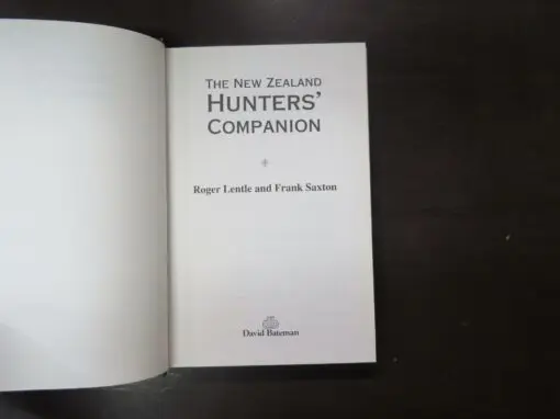 Roger Lentle, Frank Saxton, The New Zealand Hunters' Companion - Image 8
