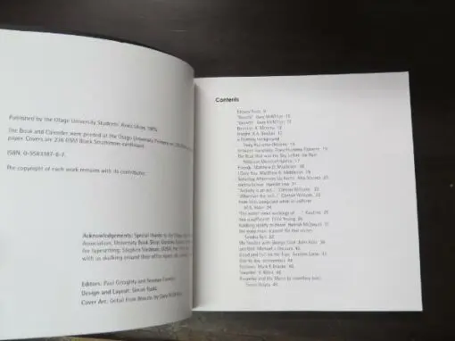 inscape, 1995 Literary Review, Otago University Student's Association - Image 9