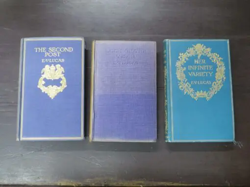 E. V. Lucas, 3 titles + 3 letters / notes: Her Infinite Variety, The Second Post, Luck Of The Year + 3 signed letters / notes from E. V. Lucas - Image 18