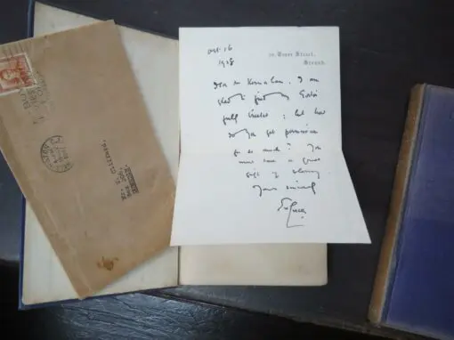 E. V. Lucas, 3 titles + 3 letters / notes: Her Infinite Variety, The Second Post, Luck Of The Year + 3 signed letters / notes from E. V. Lucas - Image 3