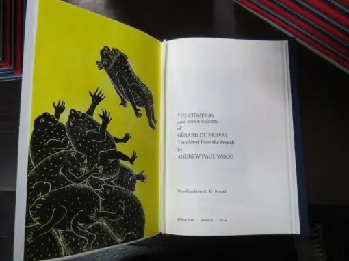 Andrew Paul Wood, Trans., Gerard De Nerval, The Chimeras And Other Sonnets, Translated from the French, woodblocks by E. D. Royard - Image 7