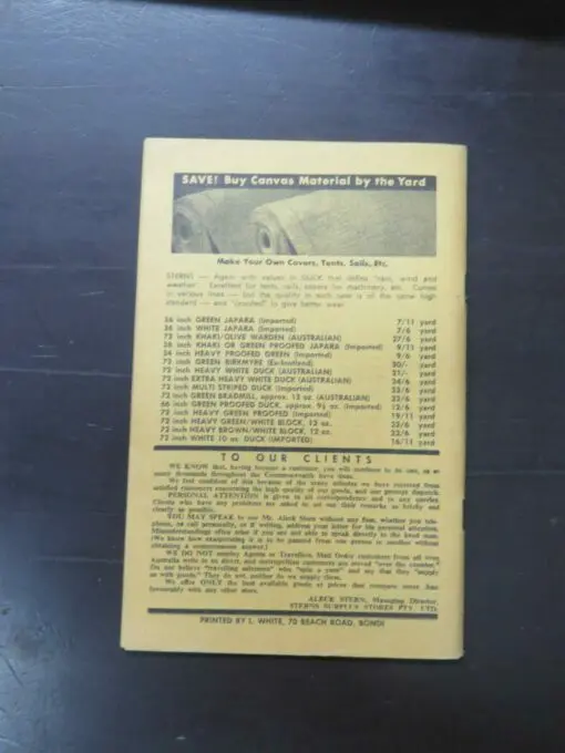 Camping and Military Sale Catalogue, Sterns Surplus Stores, 200 George Street, Sydney - Image 6