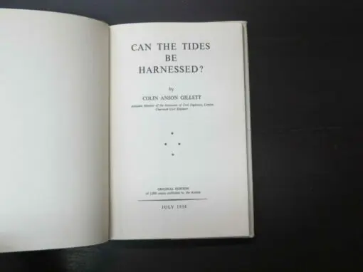 Colin Anson Gillett, Can The Tides Be Harnessed? - Image 9