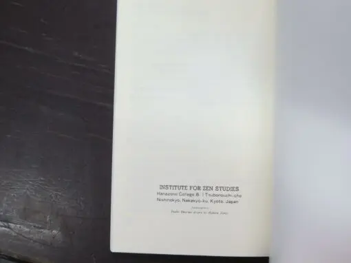 Mumon Yamada, How To Practice Zazen, Taken From Lectures On The Zazen-gi, translated by Eshin Nishimura - Image 3